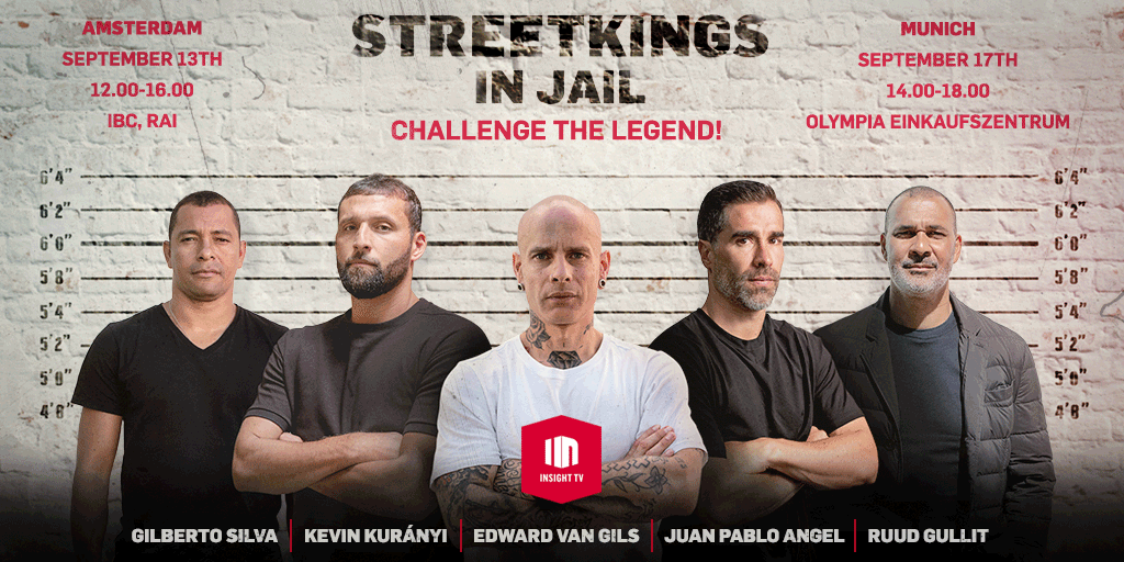 ⚽️
⚽️
⚽️
Don't miss your chance to challenge the legendary <a href="/GullitR/">Ruud Gullit</a> &amp; the OG of street ballin' Edward van Gils <a href="/Streetkingseu/">Streetkings</a> at IBC Amsterdam Sept 13! Can't make it? Then challenge <a href="/KK22official/">Kevin Kuranyi</a> &amp; Edward at the Munich OEZ, September 17! 
#StreetkingsInJail #InsightTV 
⚽️
⚽️
⚽️