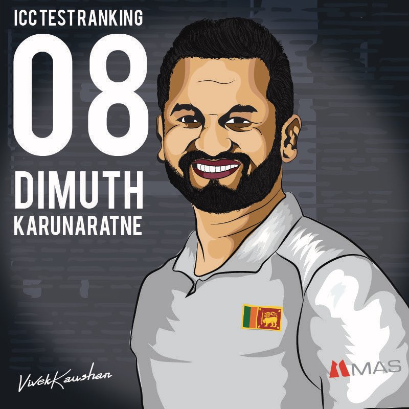 VivekKaushan's tweet photo. On the way to #1 
Well played skip.. Keep winning.. 🔥🇱🇰
@IamDimuth 
 Illustration - @VivekKaushan 

#Icc #SriLanka #IccTestRankings  #sangakkara 
#Srilankaka_cricket  #lasithmalinga  #Lasith  #test  #dimuthkarunaratne  #Illustrations #illustrator https://t.co/ambIbqcnFb
