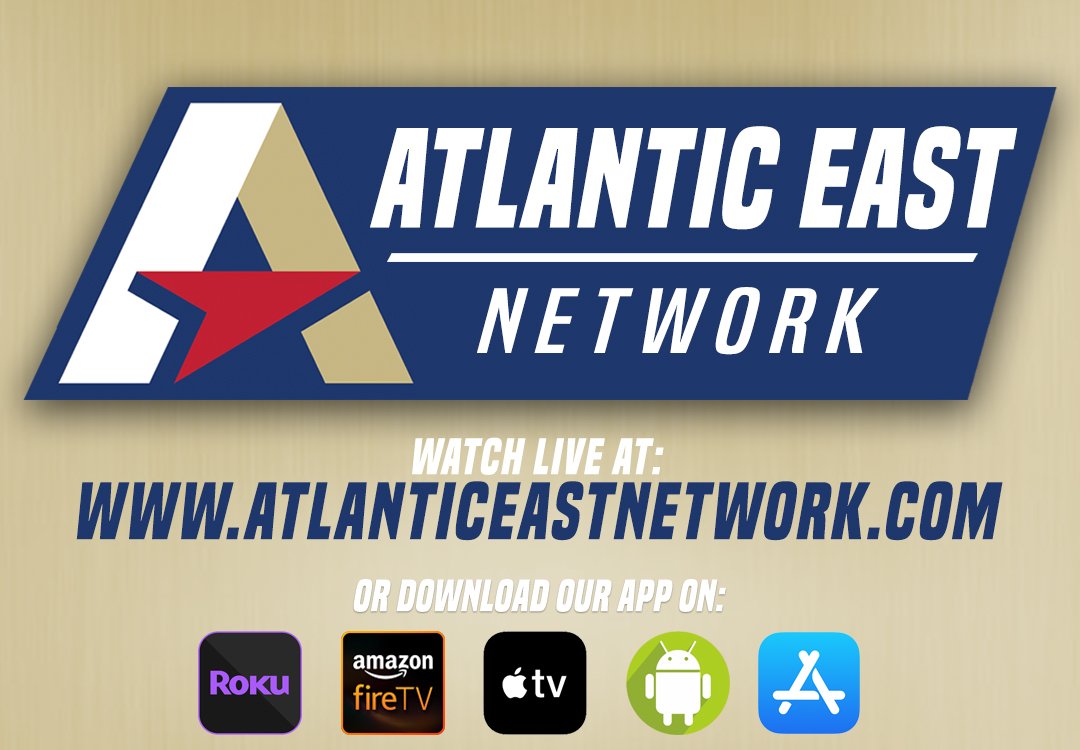 TheAtlanticEast's tweet photo. WE'RE LIVE! Make sure to follow the brand new #AtlanticEastNetwork at https://t.co/AD4fsZZkal or download one of our five apps to watch all of your favorite Atlantic East games this season!

Big thanks to @BlueFrameTech for the great design! https://t.co/u33cNv5aBw