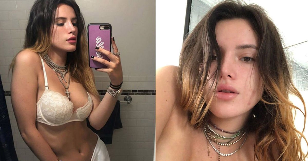 Üstsüz pozları sosyal medyayı salladı: 21 yaşındaki Bella Throne