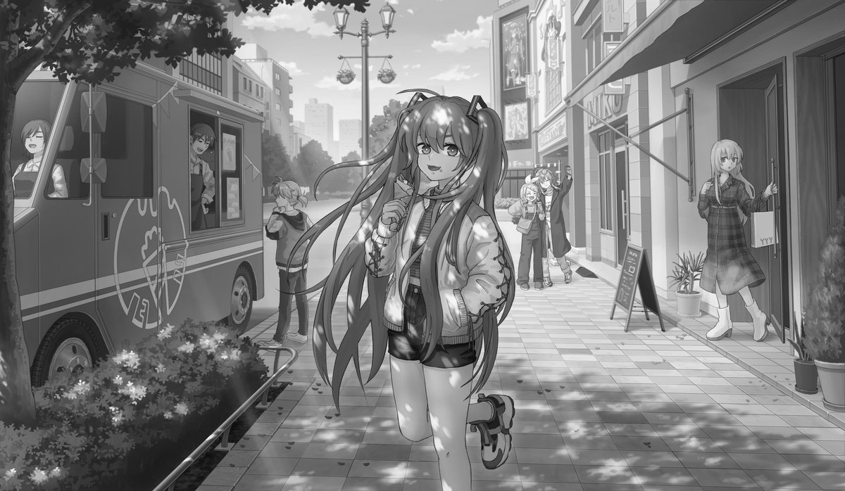 #モノクロにするとカッコ良く見える魔法がかかる
せっかくだからやってみた 