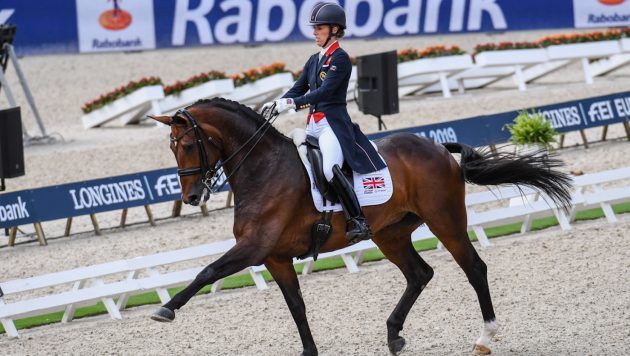 horseandhound's tweet photo. Britain lose silver medal after Charlotte Dujardin eliminated at European Championships https://t.co/qxcnYNnkfG https://t.co/LcmYtiS60i