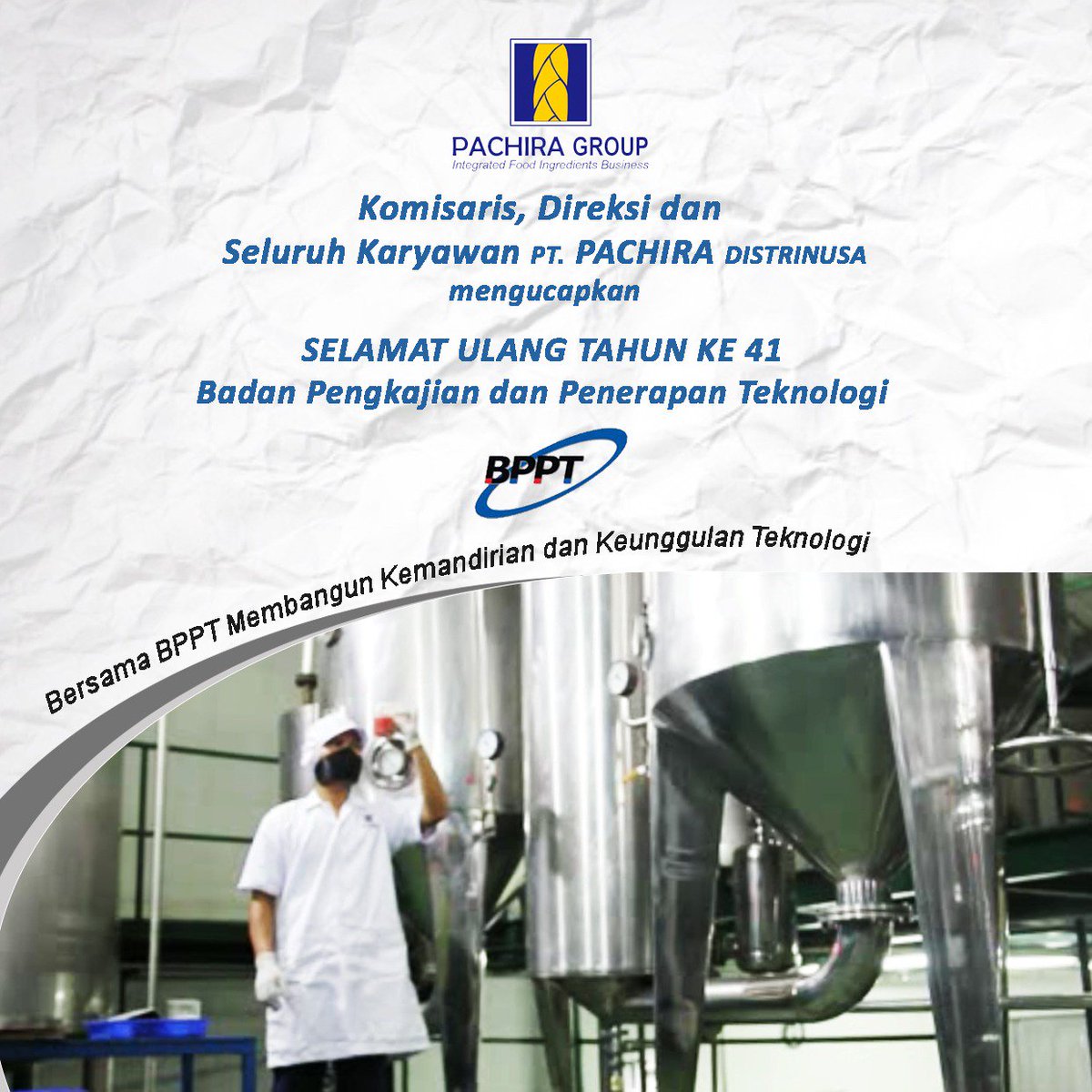 asep_riswoko's tweet image. Terima kasih atas ucapan selamatnya, #bppt_ri terus berkomitmen memberikan yg terbaik