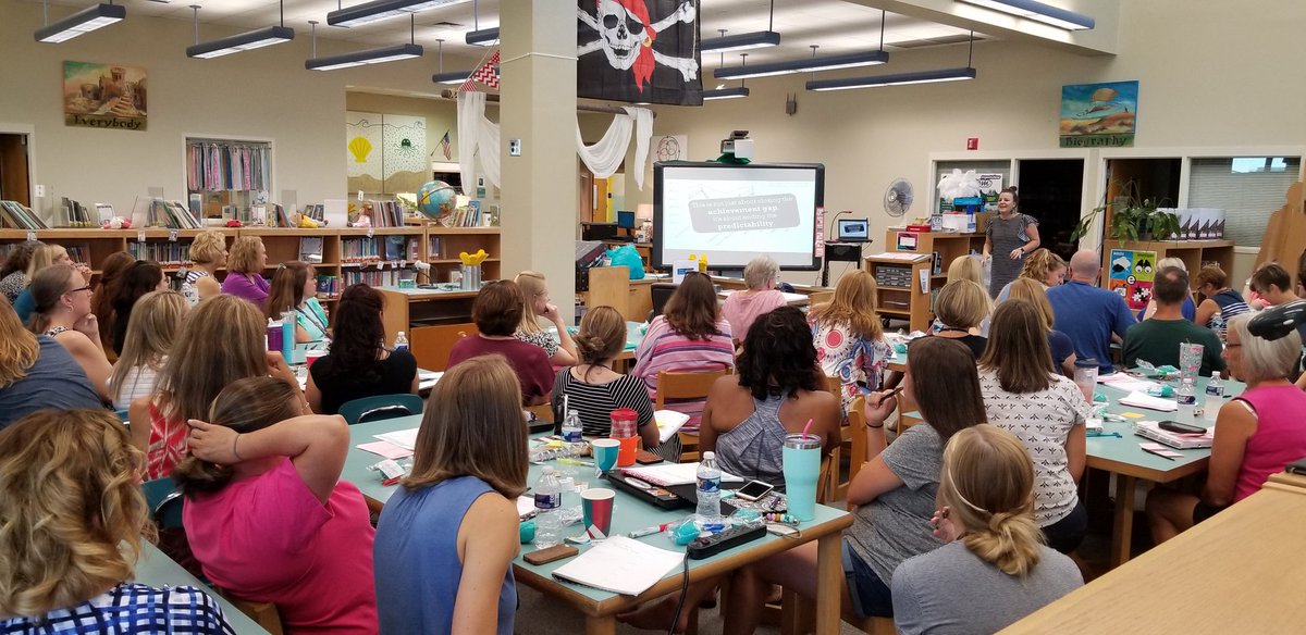 KyleHamstra's tweet photo. "We don't have red, yellow, and green kids. We have KIDS. We have kids... who need... [different levels of instruction]." Inspiring presentation of #MTSS and education paradigm shifts from @MTSSCoaches' @AliciaRMiller! #wakemtss #SwimFwd #WhatStartsHereChangesEverything https://t.co/z8IiQndQT5