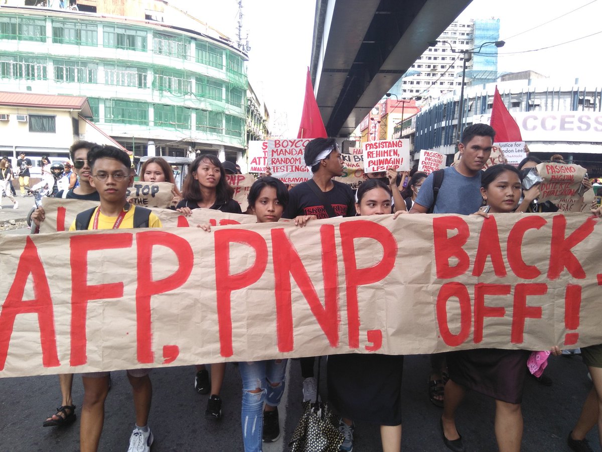 pup_lfs's tweet photo. #StopTheAttacks
#StopTheKillings
#DefendNegros
#NoToMandatoryRandomDrugTesting
#HandsOffOurSchools
#AFPPNPBackOff https://t.co/RErKS6txzP