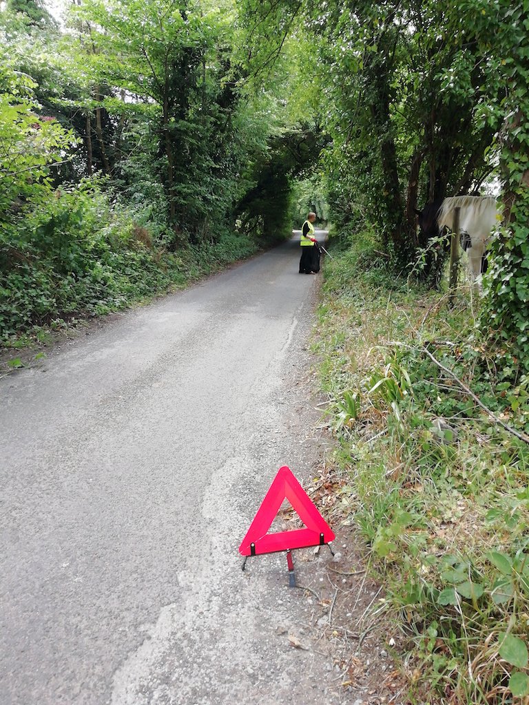 FromeCouncil's tweet photo. After 6 people and 8 bags of rubbish Cuckoo Lane was left looking lovely and clean...Thanks Frome Litter Warriors! ๐
#Frome #KeepFromeClean #LitterWarriors https://t.co/qhe7ohvnNh