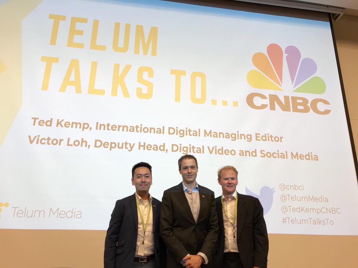 cnbcipr's tweet photo. .@CNBCi's Digital Managing Editor @TedKempCNBC and Deputy Head of Digital Video & Social Media Victor Loh speak to PR professionals in Singapore on the global news media landscape and best ways to work with team as part of #TelumTalksTo series https://t.co/9dbe6CgG9t