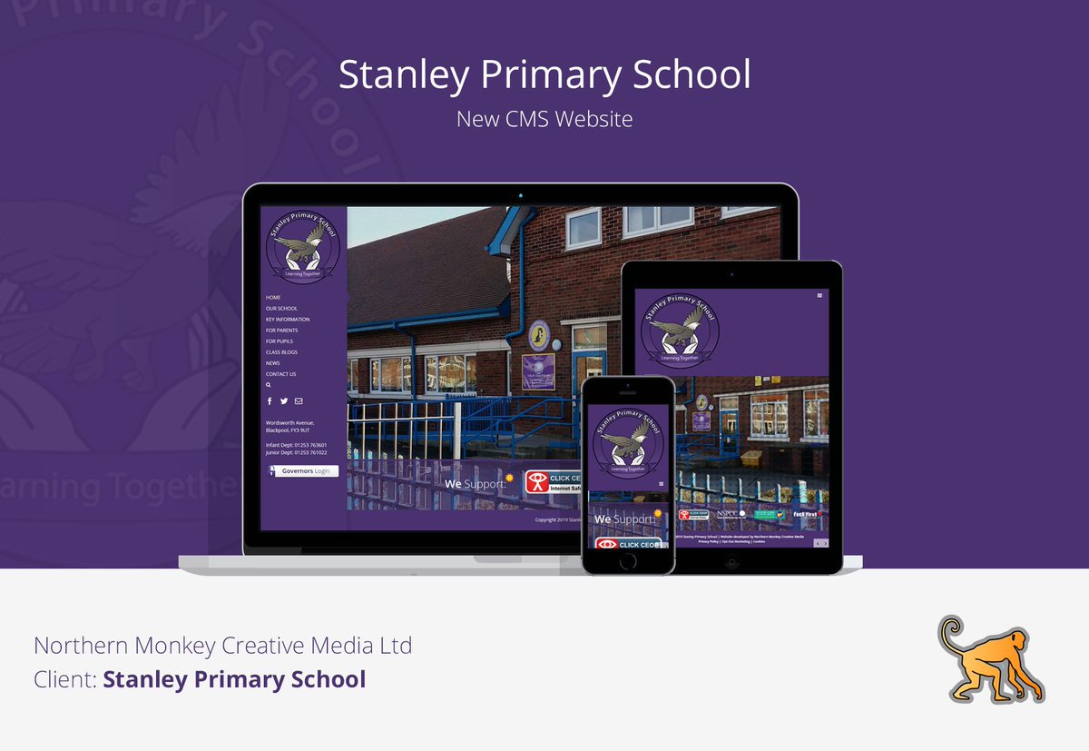 nmcreativemedia's tweet photo. New Website Live ...

We are delighted to share with you all the New website for Stanley School we have created - Just in time for school to start back in September ✍️📙

Check it out here https://t.co/Xn8IlAAZGC
#northernmonkey  #WebsiteDevelopment #newwebsite #nmcreative https://t.co/AcVTw41IJp
