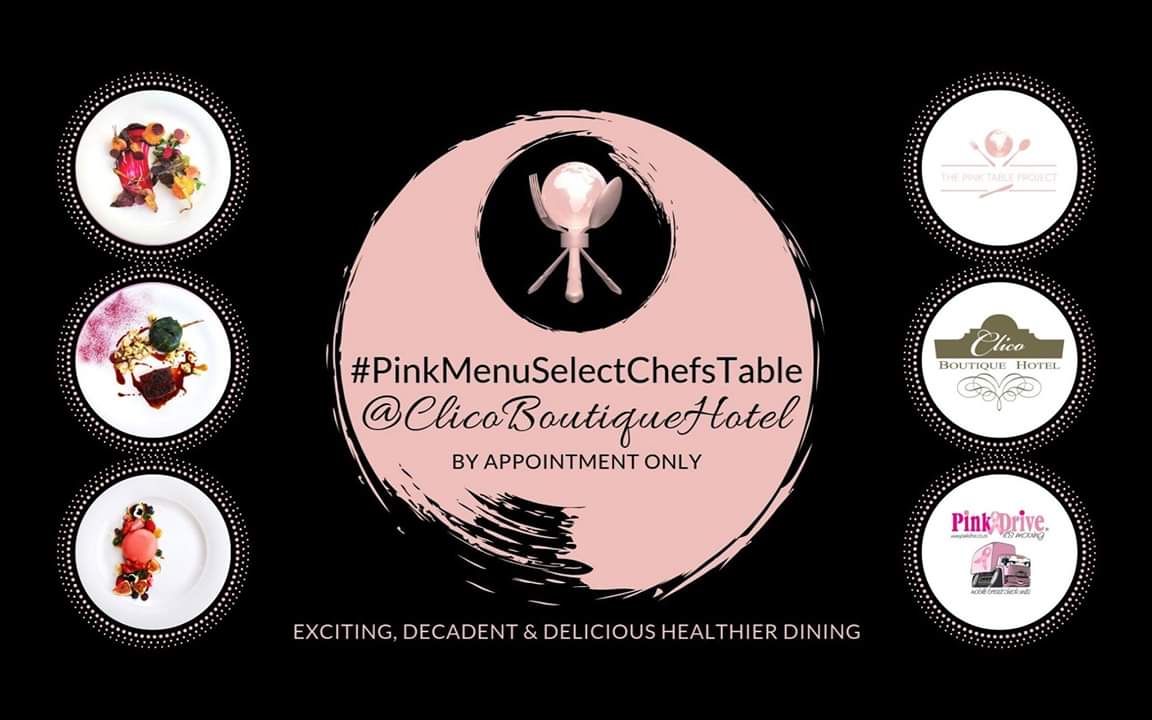 MoreThanFoodMag's tweet photo. #PinkTableProject brings you
#PinkMenuSelectChefsTable at @Clico_SA with Exec Chef Neo Mkhwanazi on 1 Sept at 12:30
Reservations close 28 Aug
011-252-3300 or emailΒ info@clico.co.za
#GreatCharitiesDoingGreaterThings https://t.co/24MlwWzcKg
