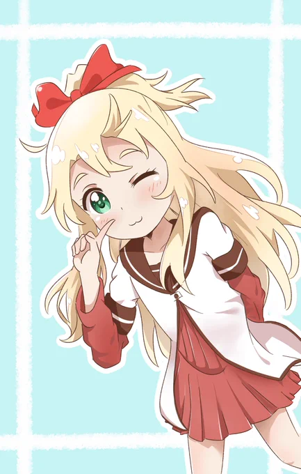 姫坂乃愛ちゃんに七森中の制服着てもらいました 
