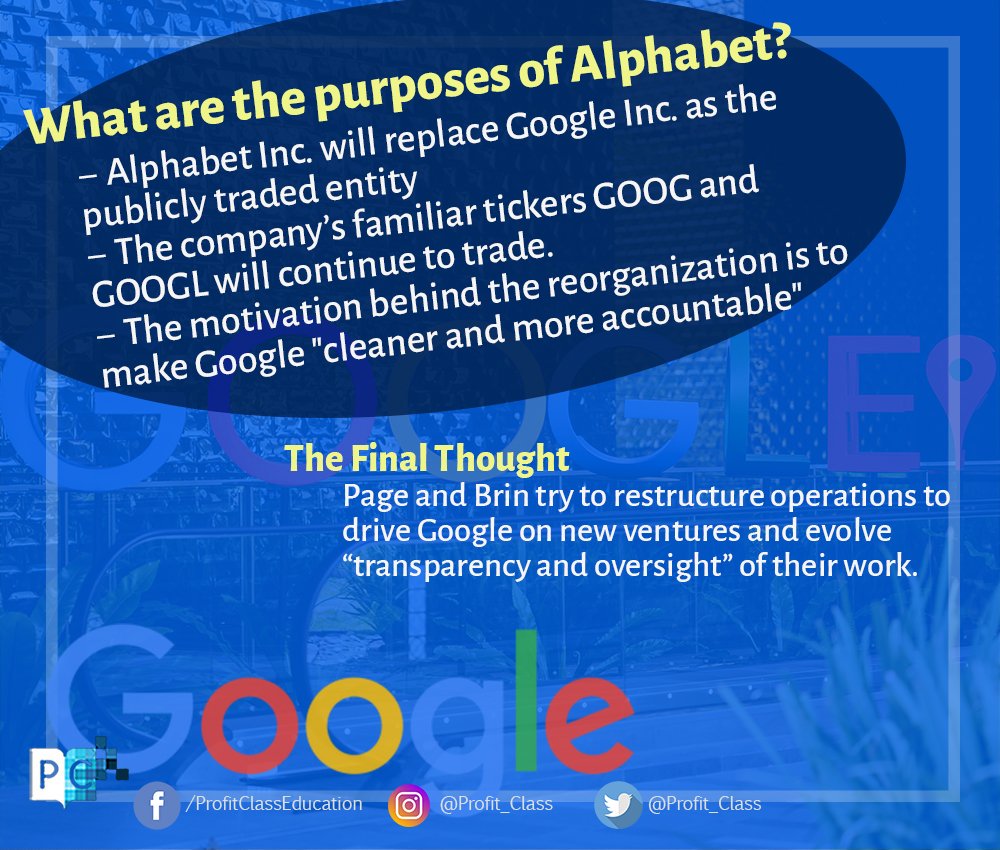 Profit_Class's tweet image. Why Google renamed itself Alphabet? Learn more here. bit.ly/2Qi3ePe #Bitcoin #Alphabet #ProfitClass