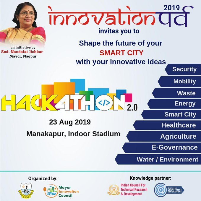 IntellecapTweet's tweet photo. Intellecap is happy to support @InnovationParv - Nagpur Startup Fest, as an Associate Partner! Go to https://t.co/TooMMsDccE to register for the event! #NMC #cci #ictrd #innovationparv2019 #hackathon2019 #indianstartup https://t.co/ALWjH0vPGE