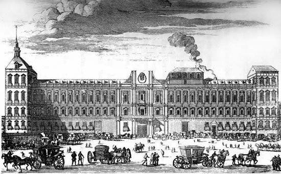 SecretosdeMadri's tweet photo. ¿Sabías que en 1765 se instalaron en #madrid los primeros faroles públicos? Estaban provistos de velas de sebo. https://t.co/9adEyUgl6D