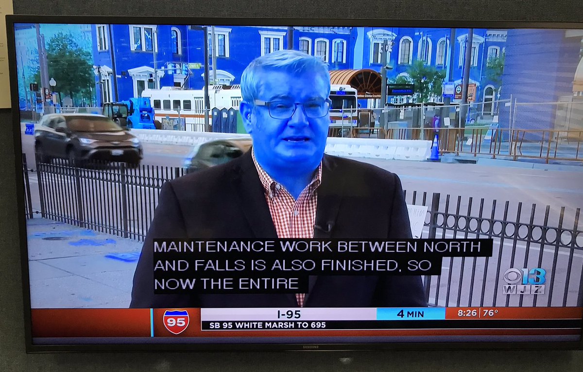 MikeSchuhTV's tweet photo. One of the TV’s in the newsroom is in the fritz... I looked up and thought ”I don’t look well.” #ScaryMike. https://t.co/rNI9vpwZKu