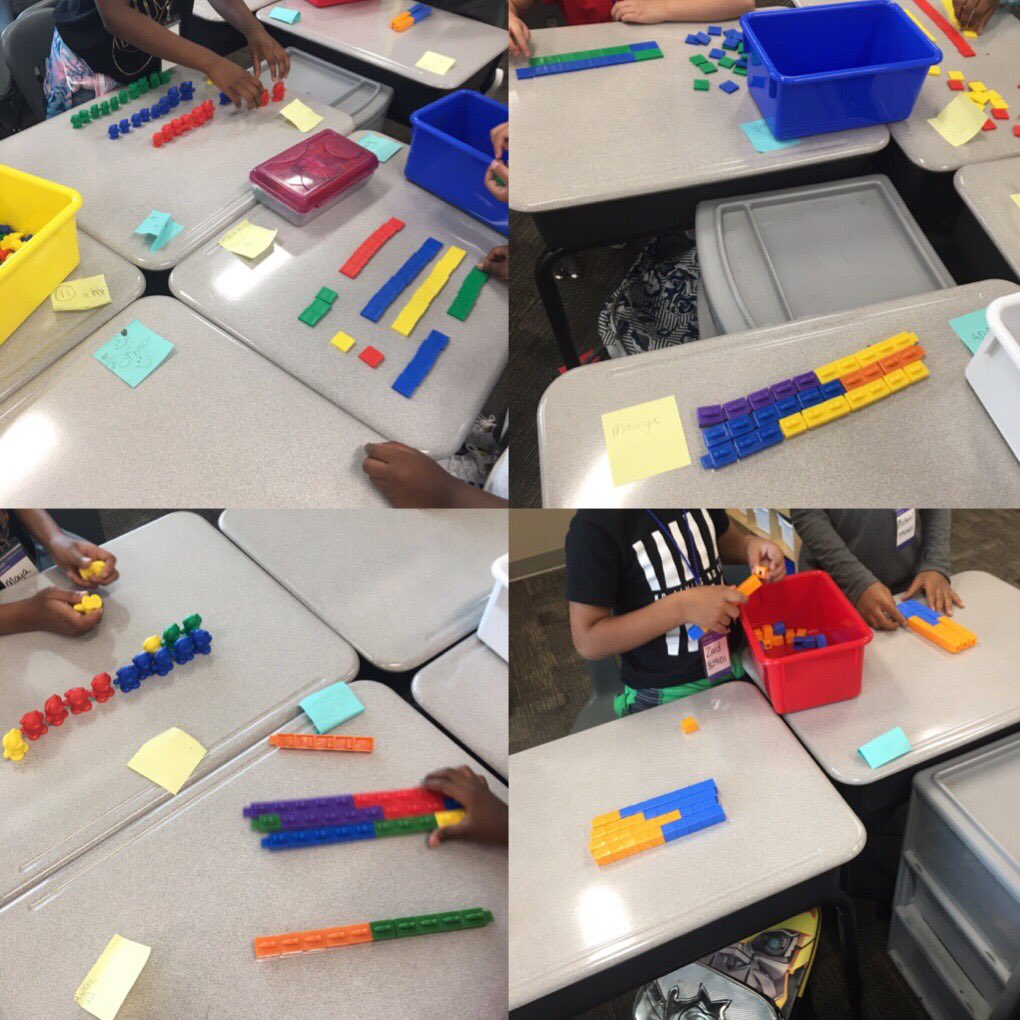 KSfara's tweet photo. Practicing working with manipulatives and collaborating with peers during math stations. #making10 @MrsJStackhouse @Chambers_JPE @MrsGironCarver @theDebbieJones #pawtastic2nd @JPE_Panthers #JPEPantherPRIDE #JPEmathical https://t.co/nk9lVXSonl