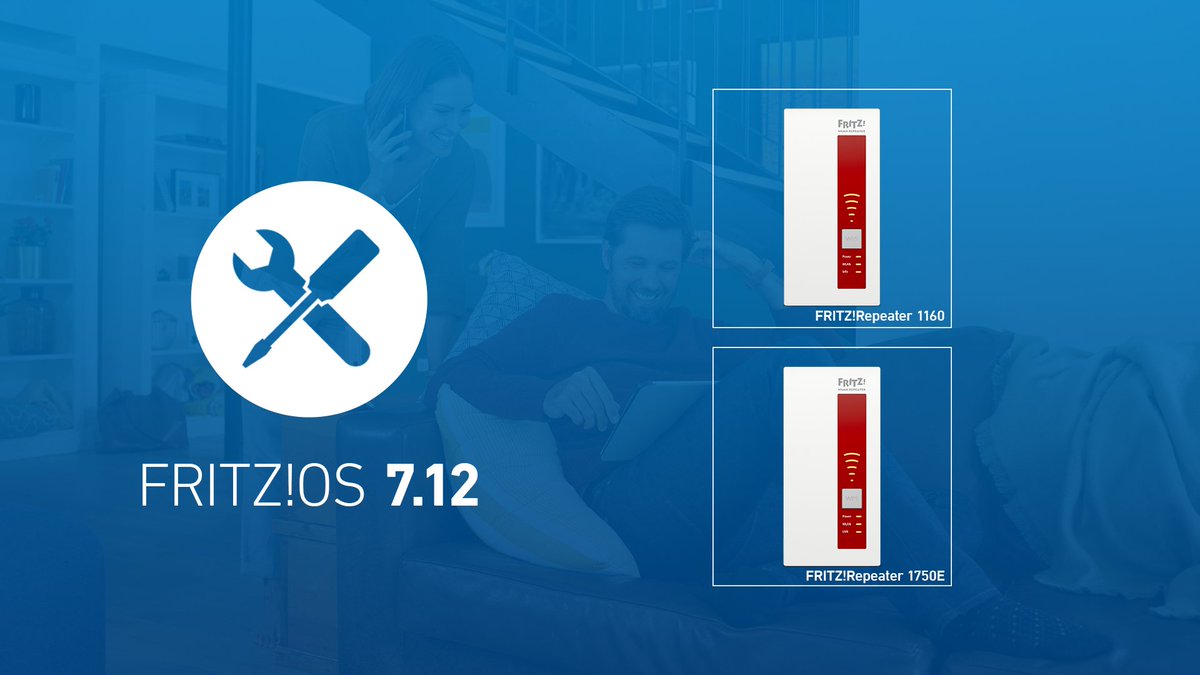 fritz_com_intl's tweet image. More good news 📰 #FRITZOS 7.12 is now also available for the #FRITZRepeater 1750 and 1160