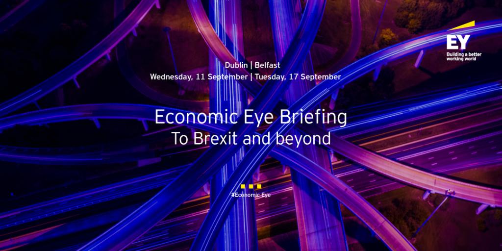 EY_Ireland's tweet photo. Join us for the preview of our latest #EconomicEye forecast, where our Brexit lead, Simon MacAllister, will set out his thoughts on how firms may need to react &amp; Chief Economist, Neil Gibson, will present the Economic forecasts.
Registration link : https://t.co/24damh3bl5 https://t.co/l8Cxhjo6Y0