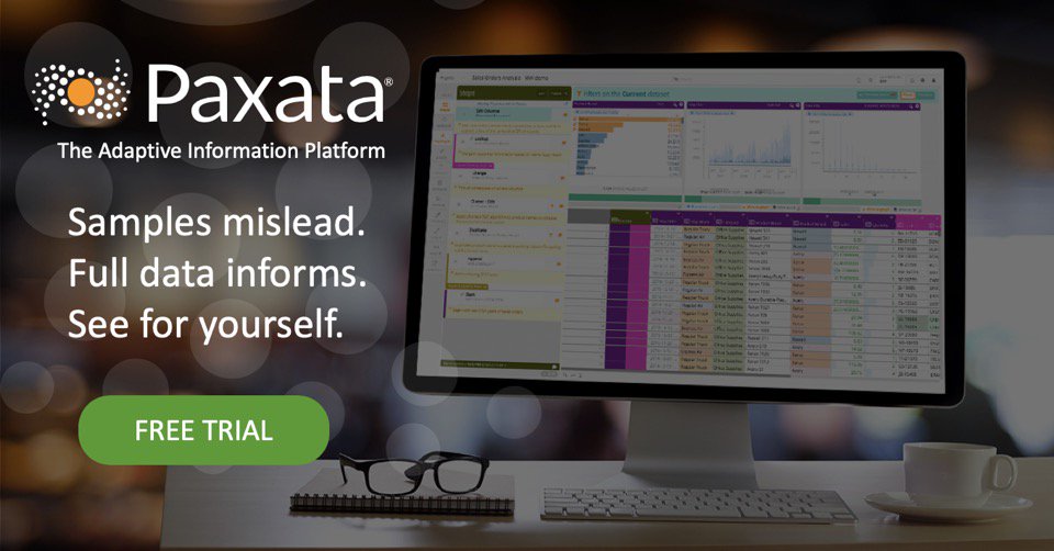 Paxata's tweet photo. Samples mislead. Full data informs. #Datawrangling tools only use some of your data. Use @Paxata #selfservicedataprep to see all of your data. Try the trial to see for yourself. https://t.co/bRzhpcLxpg #dataprep #analytics #intelligentautomation https://t.co/rYXuY7ewaJ