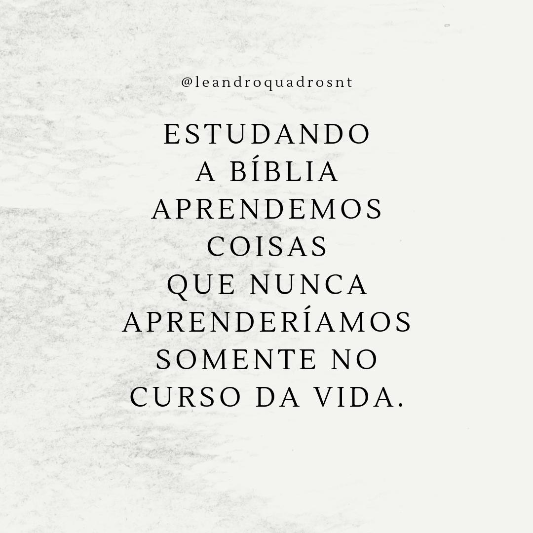 _leandroquadros's tweet photo. Estudando a Bíblia aprendemos coisas que nunca aprenderíamos somente no curso da vida. Quem #medita e #reflete na Palavra Divina, viverá acima do padrão humano; o padrão será elevado, divino. #Bomdia #Bíblia #estudo #aprendizado #vida  #Palavra #Deus https://t.co/Tn8WOOq0Cv
