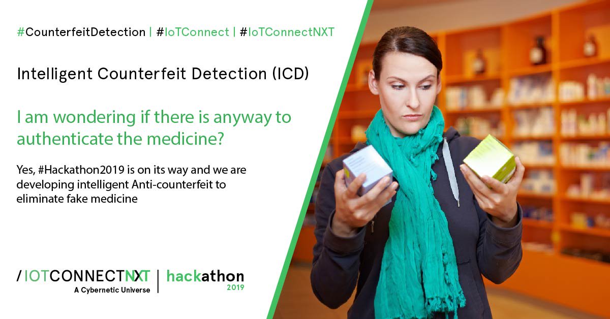Nik_here's tweet photo. What if you could know medicine is substandard before purchasing it?

Stay tuned and follow the link to learn more: https://t.co/wfUhJLc4JA

#CounterfeitDetection #AVNET #IoTconnect #IoTconnectNXT #counterfeit #Anticounterfeit #smarthealthcare #connectedhalthcare #swhackathon2019 https://t.co/AzgR3mcpwF