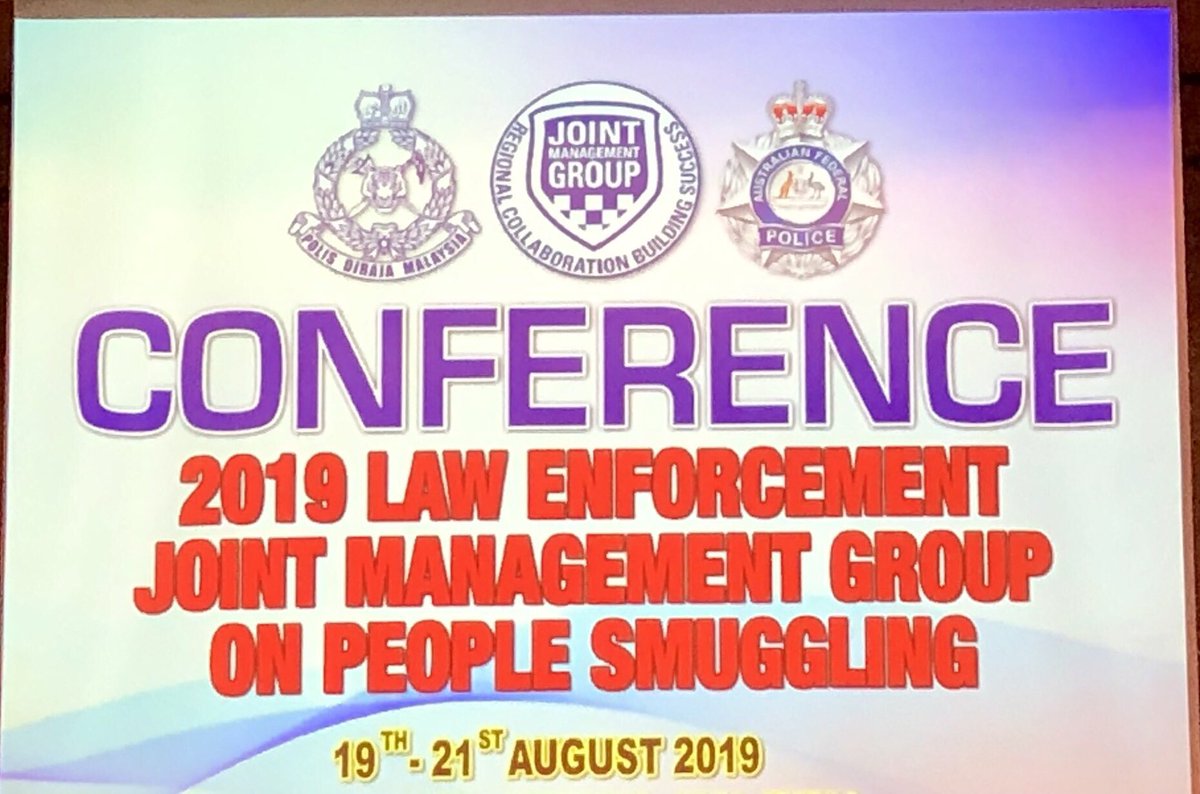 Sharon_Cowden1's tweet photo. Criminals are exploiting vulnerable people. Police are coming together for the 7th annual People Smuggling joint management group co hosted by @AusFedPolice and Royal Malaysia Police.  Working together to stop organized crime in PS  in South East Asia and the region. @CmdrSEA https://t.co/JOHjHvNZpF