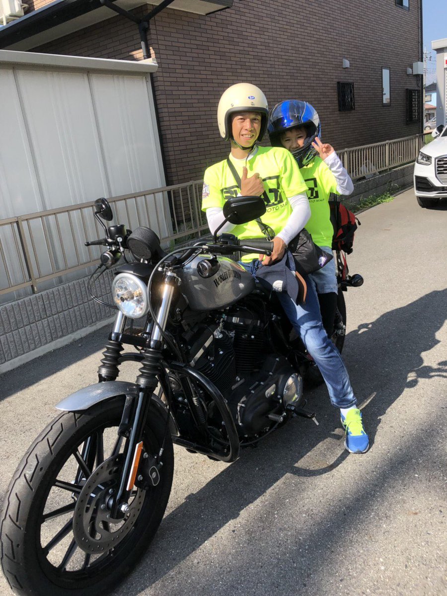 team_SWAT9's tweet photo. 監督の毒島です！
ツーリングにもチームシャツで出かけております(^O^) https://t.co/4xFmV5gnCq
