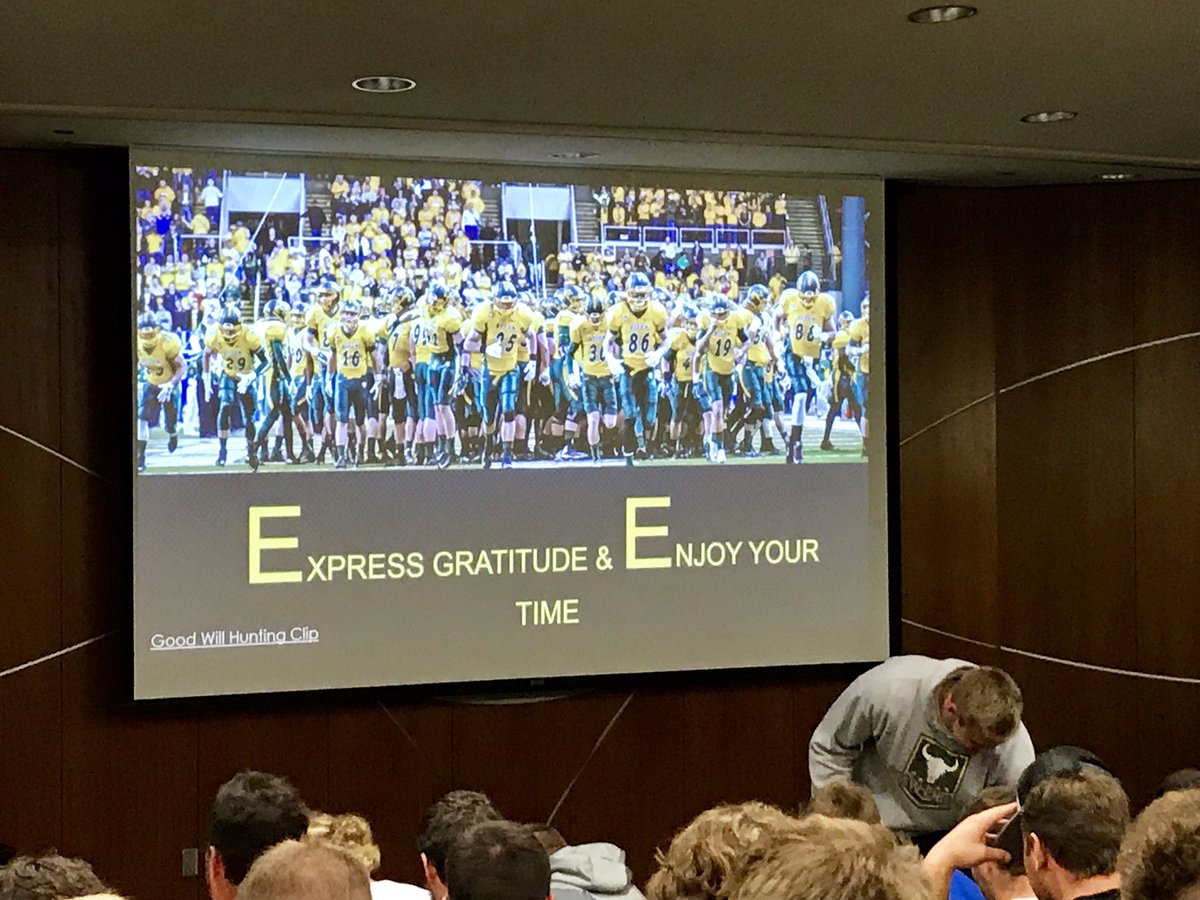 CoachBlaz's tweet photo. Your program is in a special place when your current players & elected captains can speak on the culture to their peers so clearly! #BisonTIME 🕰🤘💯
Great Job Ben!! https://t.co/qBDu2w8mo9