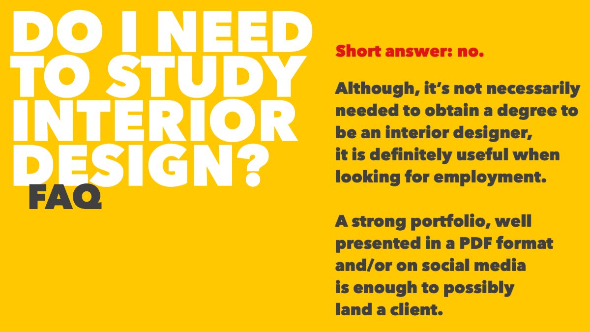 revampworld's tweet photo. Do you need to study Interior Design to become an Interior Designer in the UK? 👩‍🎓👨‍🎓 https://t.co/GDkqd7UoWj
