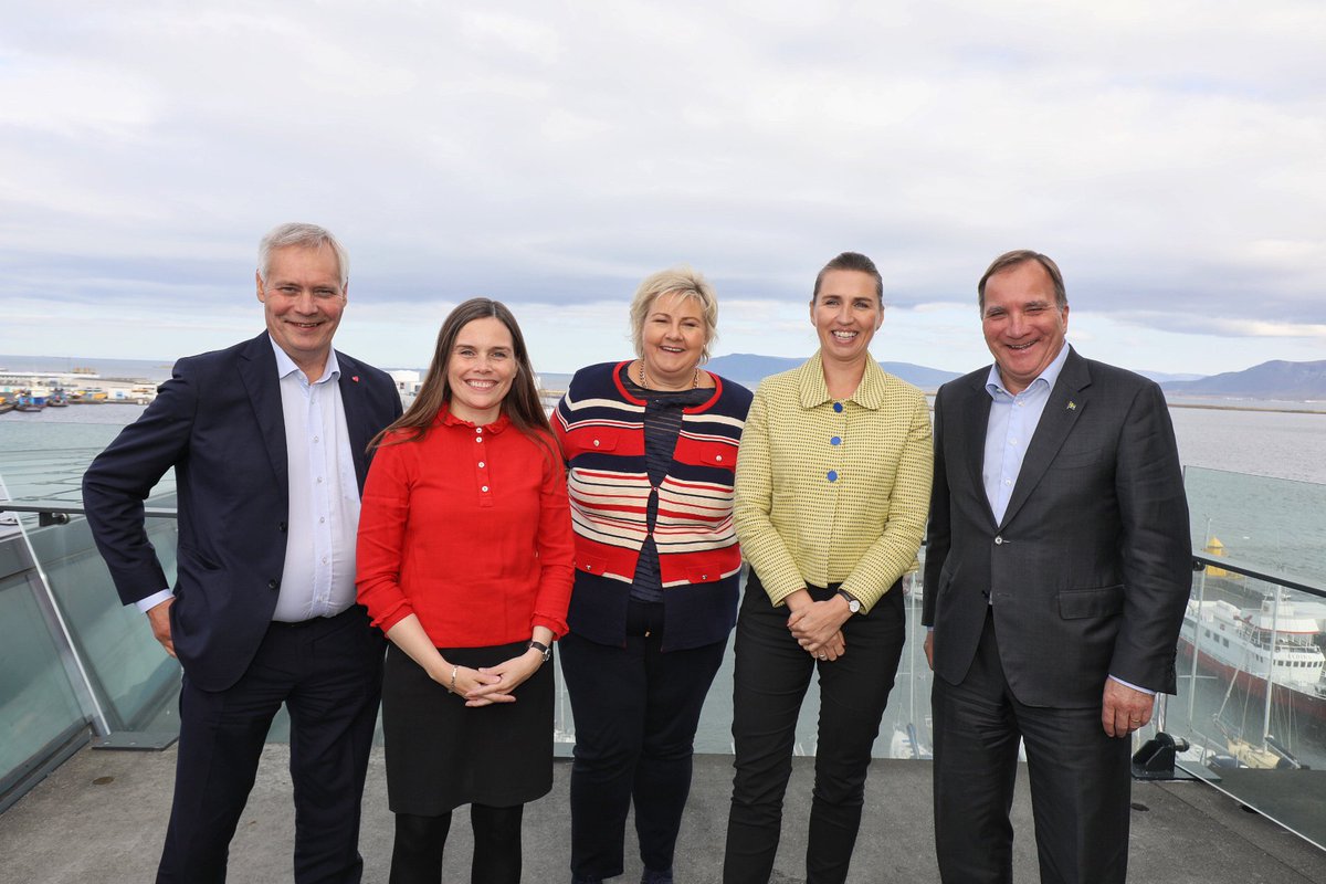 The Nordic prime ministers: We want our region to become the most sustainable and integrated place in the world 💪 🇸🇪 🇳🇴 🇩🇰 🇮🇸 🇫🇮 🇫🇴 🇦🇽 🇬🇱 💪
New vision for the Nordic co-operation: norden.org/en/news/prime-…

#VoresVision2030 #Norden2019 #nrpol #NordicCooperation #Climate #Sdgs