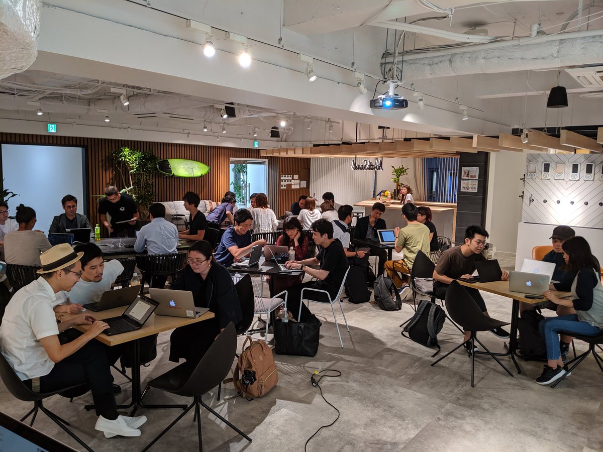 kyon_hcj's tweet image. みんなでワーク中！
#Notion部