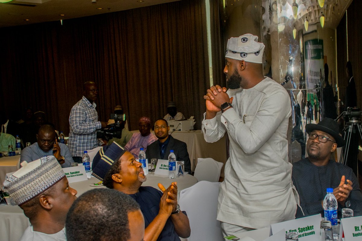 Adebo_ogund's tweet photo. My majestic entry today at the 1-Day roundtable with Speakers of State Houses of Assembly, organized by @nilsnigeria. It's awesome seeing Nigeria looking up to Oyo State. @DG_NILDS @oyoassembly @seyimakinde @oyostategovt @PDPOyoState @OfficialPDPNig https://t.co/54kqX0bxDU