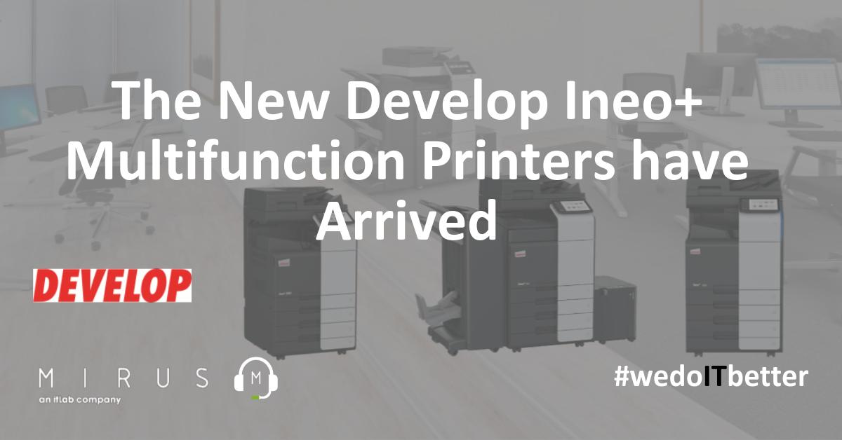 mirusit's tweet photo. The new Develop Ineo+ 250i, 300i & 360i Multifunctional #print devices have joined the Mirus #ManagedPrint portfolio! #Printers #DevelopIneo If you’re looking for an easy and #efficient print #solution, these would make an excellent first choice. https://t.co/2blcyV5QN8 https://t.co/HRxKyQWZTv