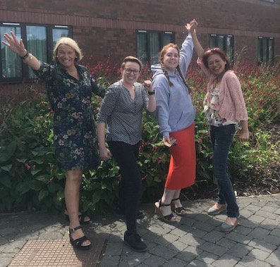 SpringboardTrng's tweet photo. One month on for our three newly qualified #sprintprogramme trainers @Sophie_L_Hyde of @lborouniversity Megan Franklin of @UniofHerts & Lai Leng Fong of @warwickuni along with our very own@gpspringboard #sprint #trainers #springboard #personaldevelopmen #onemonthon #greatphoto https://t.co/d69ovEllOe