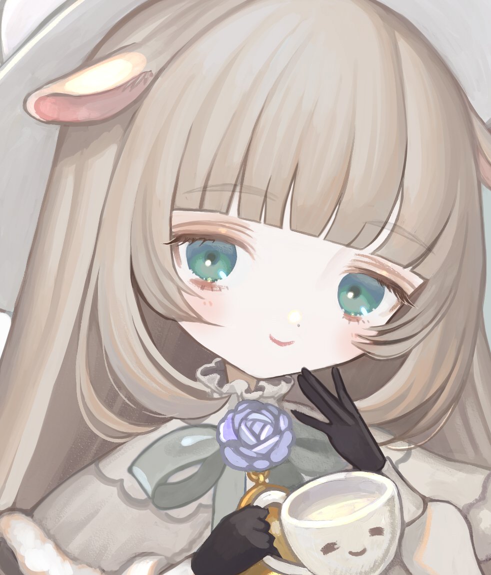「メリーミルクちゃん、ひつじさん50000匹人おめでとうございます。可愛い配信に日」|城咲ロンドンのイラスト