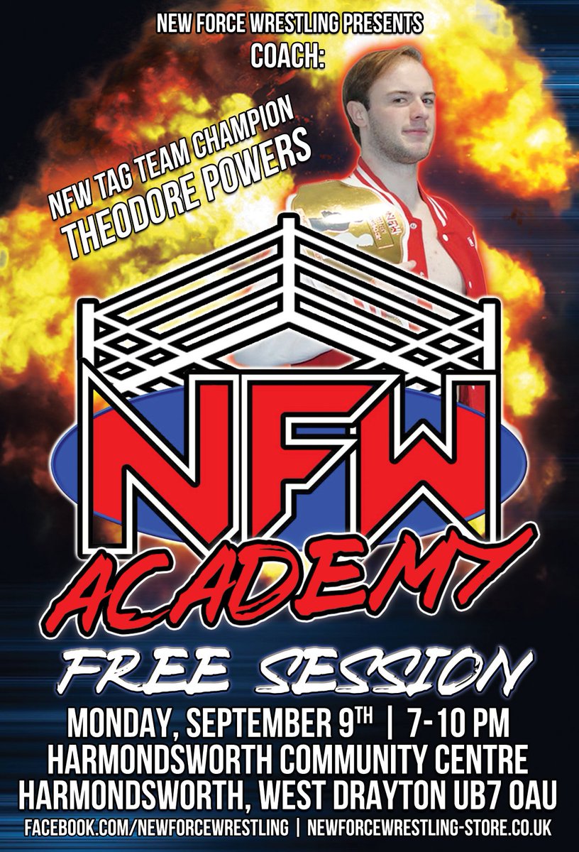 The_New_Force's tweet photo. Monday 9th September - FREE SESSION! 

#Harmondsworth #WestDrayton #Uxbridge #Cowley #Yiewsley #Hayes #Southall #Hillingdon #Ruislip #Hounslow #Cranford #Reading #Slough #Maidenhead #Windsor #Langley #Iver #IverHeath #Heathrow #BritWres #WestLondon #Wrestling #NewForceWrestling https://t.co/ar3Rue4gyC