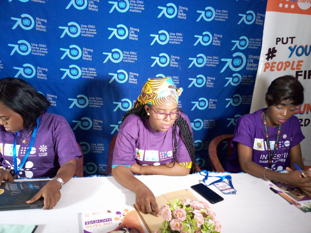 kenims2's tweet photo. L'atelier de restitution des échanges de Dakar a debuté au centre des Nations Unies #Yaoundé avec les differentes allocutions des Representants de @UNFPACameroon de la presidente du CNJC &amp; de la Sécretaire Exécutive de @AfriYAN_Camer @anniematsida4 
#PutYoungPeopleFirst 
#ICPD25 https://t.co/4i55MW6arf