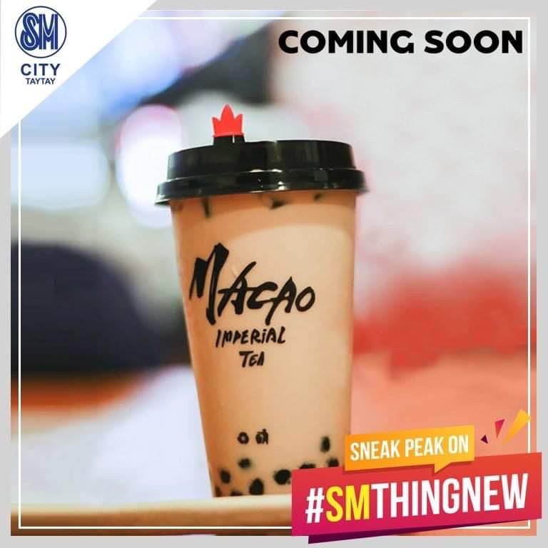 SMCity_Taytay's tweet photo. Calling all milk tea lovers because countdown begins today!
A taste of heavenly cup of refreshments coming your way as we open Macao Imperial Tea SOON!🥤
#MacaoImperialTeaSMCityTaytay
#MITForYouandMe
#MacaoImperialTeaPH https://t.co/1oqqvFknBS