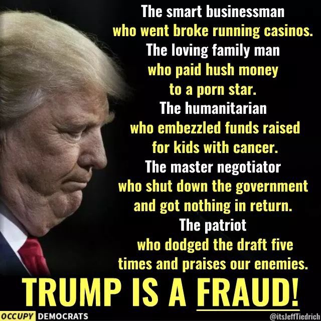 FrankDangelo23's tweet photo. @realDonaldTrump You Bankrupted Casinos! Airlines! Magazines! A fake University! Your academic achievements can't be verified? Who's the DOPE? You Delusional treasonous pathological lying fucking moron conman rancid fishlips incompetent corrupt clueless ASSHOLE! NY knows you well!  #JailTimeSoon https://t.co/IRc1TbJw4B