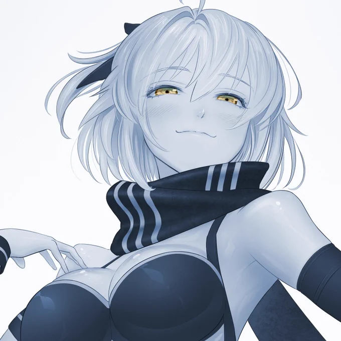 #FGO 水着沖田さん[Gray Scale] 