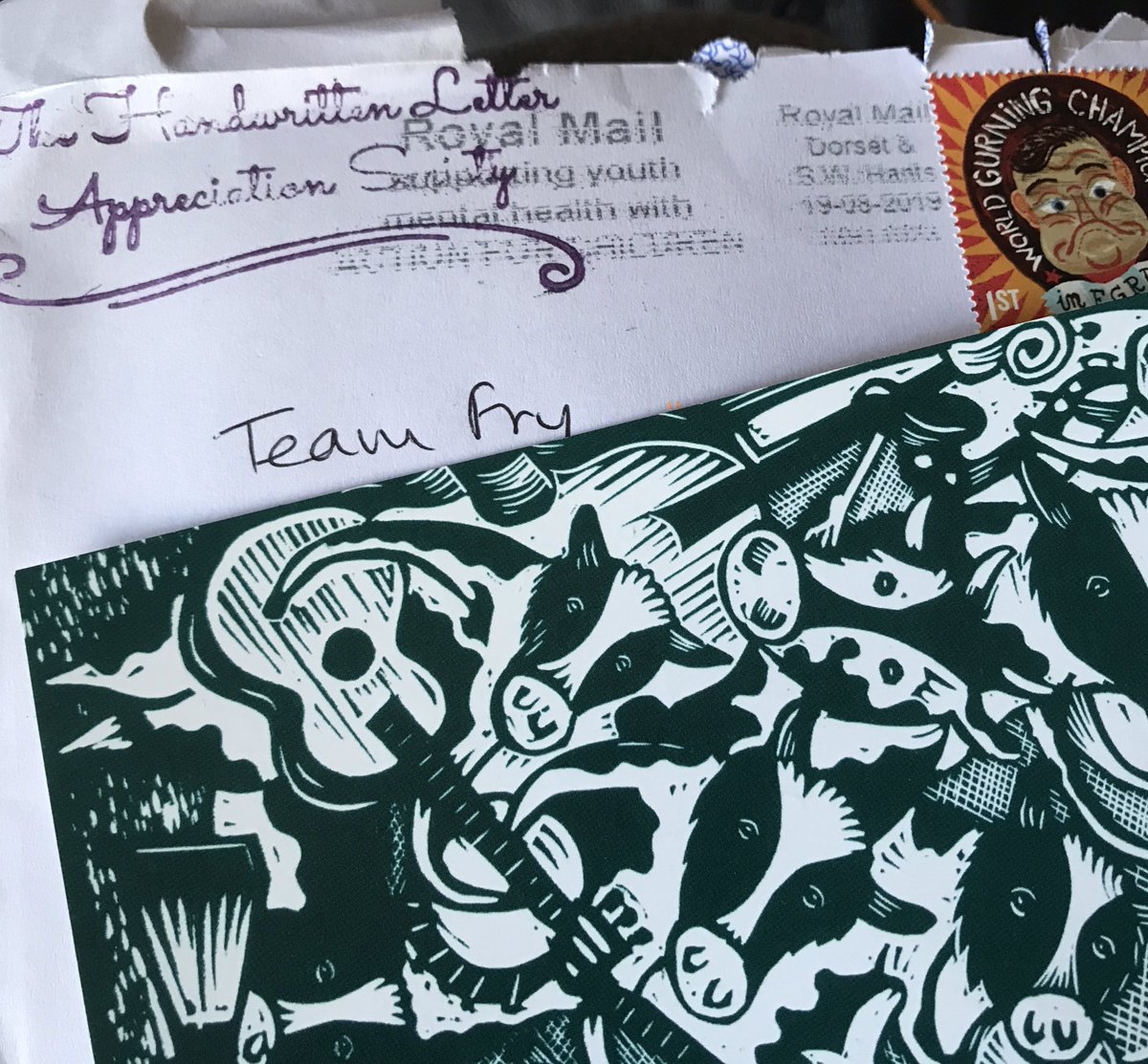 naomijfry's tweet image. The post put a smile on my face - perfect timing when I’m feeling under the weather - thanks  😊@Liz_Kentish #handwrittennote @letterappsoc #writeareply