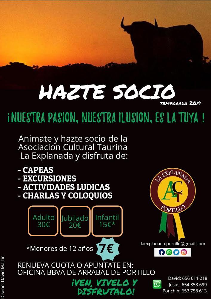 Muy poco queda para vivir nuestras Fiestas Patronales. No esperes más y hazte socio de A.C.T. La Explanada y disfruta de todas nuestras actividades. Pronto mas info. ¡Corre, aún estas a tiempo!