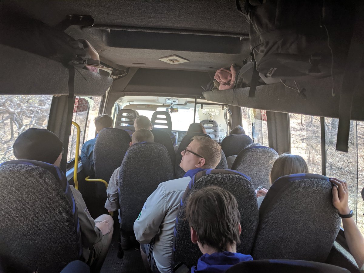 AshfordScoutsSA's tweet photo. On the bus back to the airport! ✈️ 🇬🇧
#SA2019 🇿🇦 https://t.co/LDpjnElmyx
