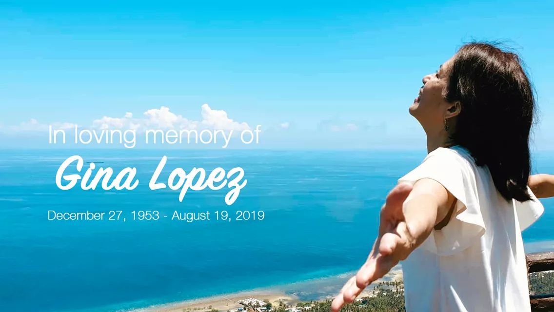 DaphneOP's tweet photo. Your courage and love were always in the right place. You were extraordinary. I hope we can all continue your fight for the earth and our children somehow. Rest in peace, be one with the Divine, Gina Lopez. Thank you for all you've done for humanity. β€ #GinaLopez #RIPGinaLopez https://t.co/Y2YK2bPh6g