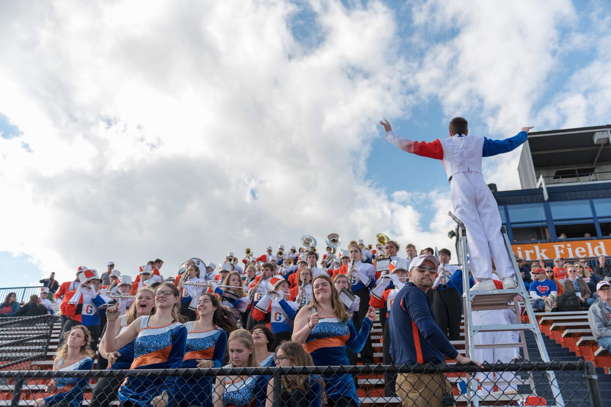 GCgettysburgian's tweet photo. This afternoon at 3:15 p.m., the Bullets Marching Band will play its annual preview show at Shirk Field (rain location: Plank Gym). The 2019 field show is entitled Espionage! and includes music from James Bond, The Incredibles, and Mission Impossible. https://t.co/TgYUxtDSUo