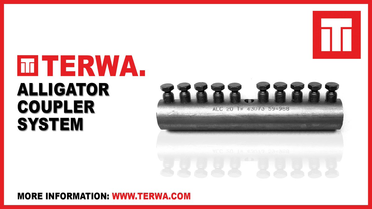 terwagroup's tweet photo. TERWA. Alligator Coupler System
More info: https://t.co/4MTw5me8kF
#terwa #construction #reinforcement #couplers #rebar #connection #concrete #steel #rebarconnection #buildingconstruction #solutions #big5egypt https://t.co/4zOS6iqgtI