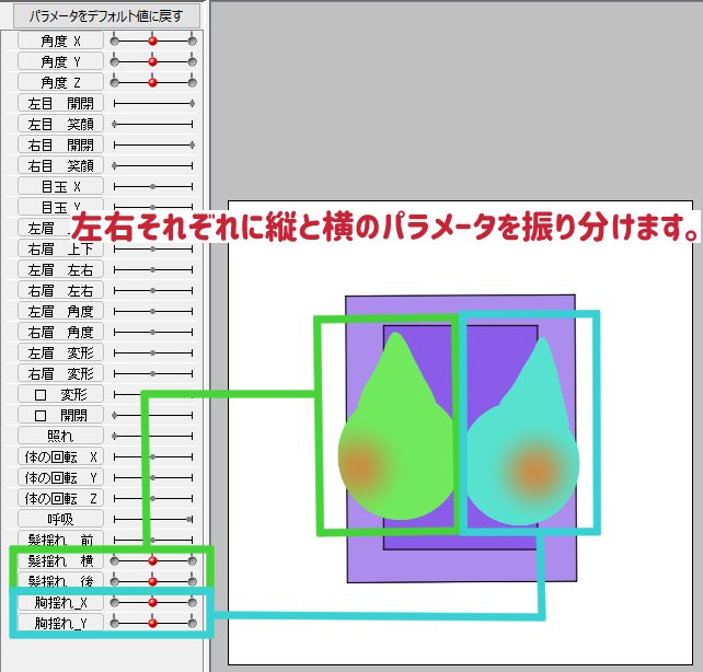 Facerigでlive2dモデルの物理演算揺れを大きくしたい方へ Twitter