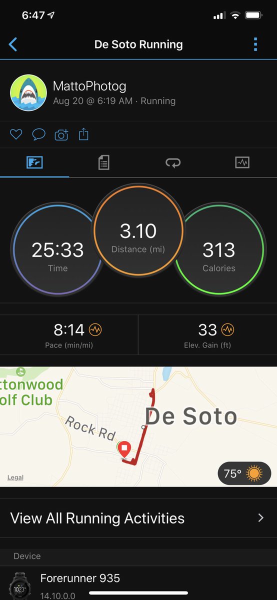 Mattophotog's tweet photo. Ran my fastest 5K of the year and my first sub 8 mile since hurting my knee last October. #Oldguyrunning #Run4Brandon @HAWKSSOCCER97 @HillsboroTrack @DeSoto_XC https://t.co/iW7DZqfIJn