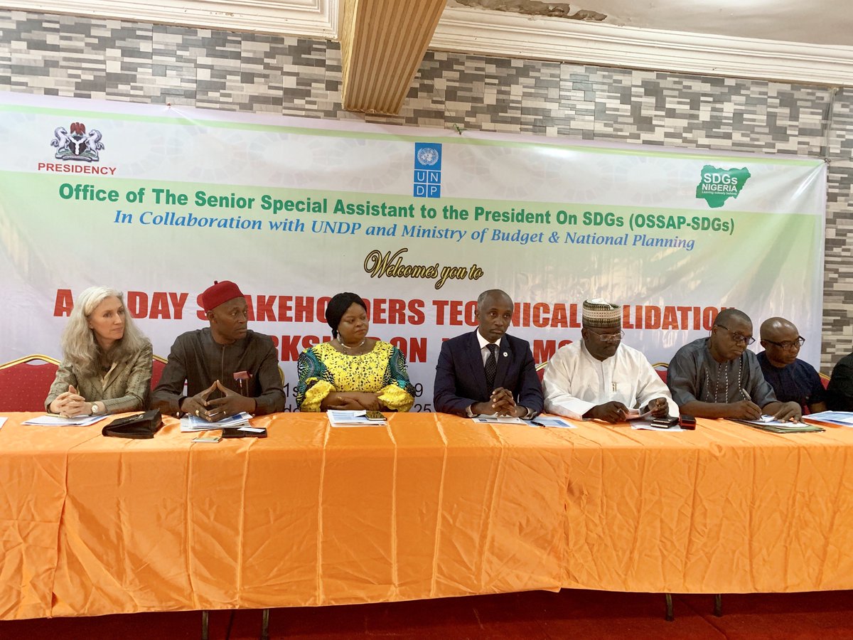 UNDPNigeria's tweet image. This important national process will lead to the adoption of the model which will facilitate efficient and effective planning and implementation of development interventions critical for the realization of the country’s SDGs promise and targets. 
#iSDG #ValidationWorkshop #UNDP