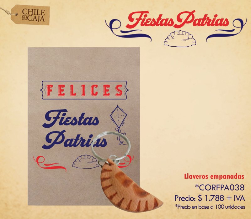 CHILEENUNACAJA's tweet photo. ? Se acerca Fiestas Patrias ?????? no te quedes sin celebrar #chileenunacaja #regaloscorporativos https://t.co/kodtkYsSOr https://t.co/0nmDn6dlJD