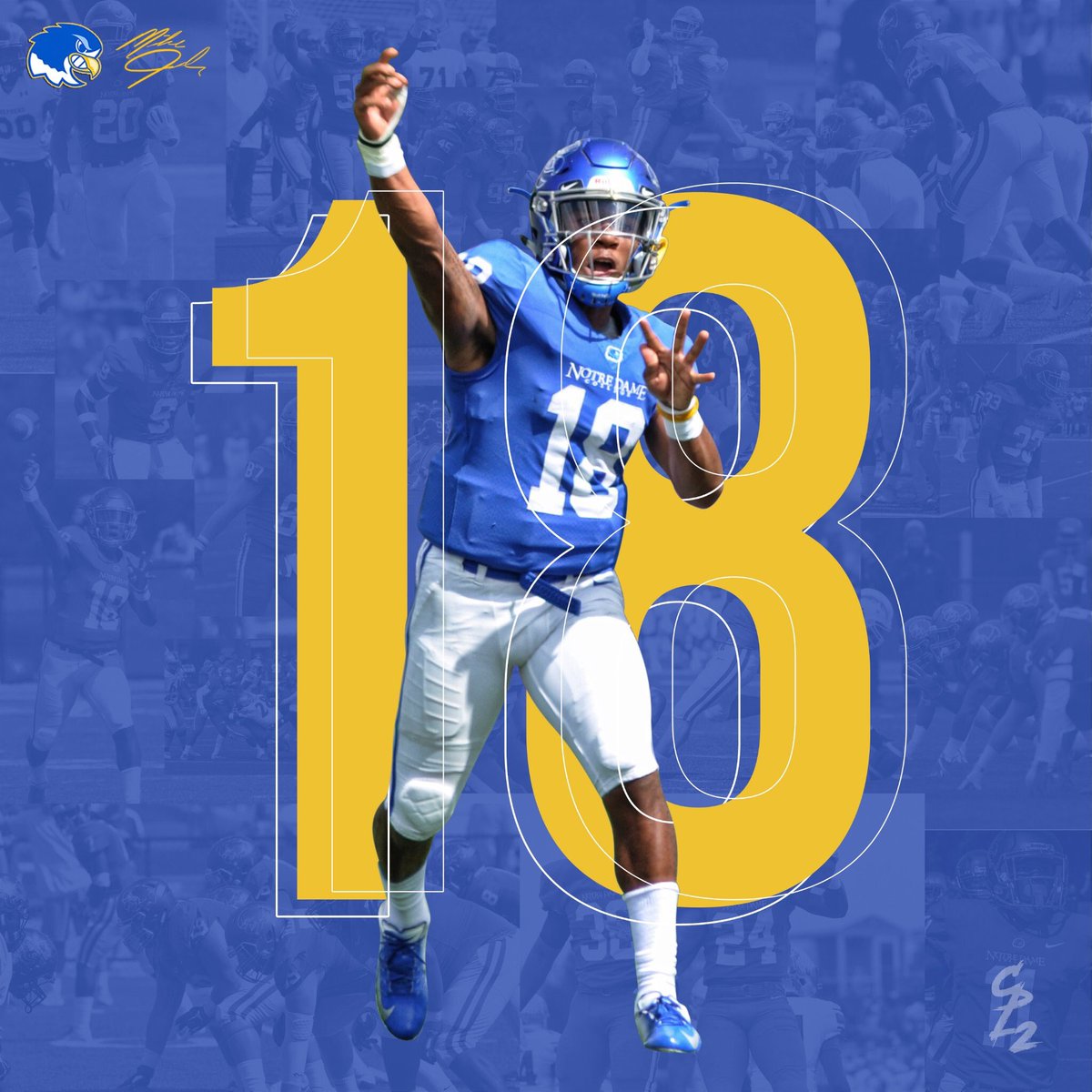 NDCFB's tweet photo. 18 days till Kickoff! #TakeFlight 🛫 https://t.co/gUnC1Mdh1r